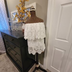 Love Kuza White Lace Top